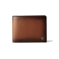 Lapis Bard Ducorium Bi-Fold Wallet With Coin Pocket - Cognac