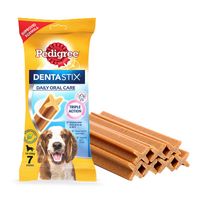Pedigree Dentastix Dog Treat Oral Care for Adult Small Breed (5-10 kg), (7 Sticks) Weekly Pack