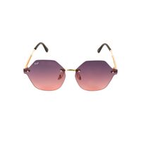 Floyd Golden Frame Purple Lense Fashion Sunglasses (8925_Gol_Pur)