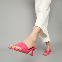 RSVP By Nykaa Fashion Pink Step On Quilts Stilettos