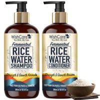 Wishcare Fermented Rice Water Shampoo & Conditioner Or Dry & Frizzy Hair - Paraben And Sulphate Free