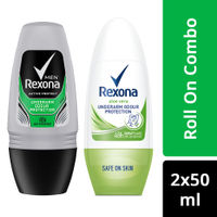Rexona Men Active Protect Underarm Protection + Aloe Vera Underarm Odour Protection Roll On Combo
