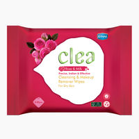 Clea Cleansing & Makeup Remover Wet Wipes for Face Moisturizing - Rose & Milk - 8 Wipes/Pack