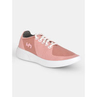 Flatheads Linen Textured Solid Peach Casual Shoes