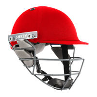 Shrey Star Junior Steel-Red Cricket Helmet (XS)