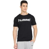 Hummel Men Black Go Cotton Logo T-shirt S/s