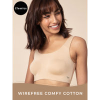 Nykd by Nykaa Soft Cup Easy-Peasy Slip-On Bra with Full Coverage - Beige NYB113