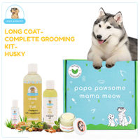 Papa Pawsome Long/drop Coat - Husky - Complete Grooming Kit