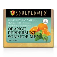 Soulflower Orange Peppermint Soap For Men