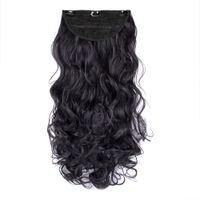 High lighter clip on hair extension Clutch hair wig for girls hair  extensions bun juda pony