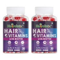 Nutrainix Hair Vitamins Gummy with Biotin (Pack of 2) Gummies