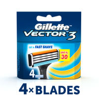 Gillette Vector 3 Manual Shaving Razor Blades (Cartridge) 4s pack (Save Rs.30)
