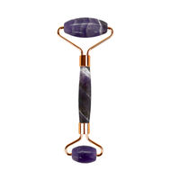 Love Earth Amethyst Face Roller with Amethyst Gemstone for Anti-Ageing and Relives Stress & Strain