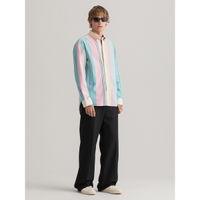 GANT Men Multi-color Striped Regular Fit Shirt