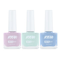 Nykaa Cosmetics Insta Dry Nail Enamel - Lilac Live+ Mint Memory + Sky Share Combo