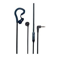 Blaupunkt EM20 Premium Wired Earphone with High Bass in-Line Mic & Replaceable Earhooks Black