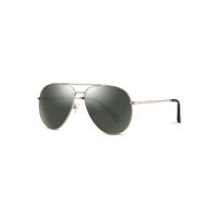 PARIM Polarized Men's Aviator Sunglasses Golden Frame / Green Lenses