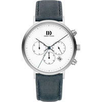 Danish Design Tidlos Chronograph Date Small Seconds Quartz Dial Color White Men Watch-IQ22Q1245