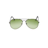 VAST UV Protection Gradient Aviator Sunglasses (Vs Club_3025) (Aviator Gun Green)