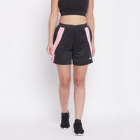 Clovia Activewear Comfort Fit Sports Short With Pocket - Black