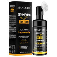 ManCode Detoxifying De Tan Foaming Facewash (with Built-in Brush)