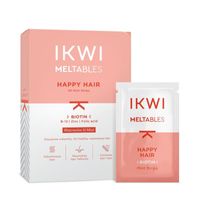 IKWI Meltables Happy Hair Mint Strips With Biotin B-12 Zinc Folate & Watermelon