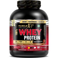 MuscleXP 100% Whey Protein, Double Rich Chocolate - The New Whey Standards - 2Kg (4.4 lbs)