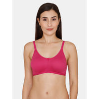 Rosaline Double Layered Non Wired 3/4Th Coverage T-Shirt Bra - Fuchsia Red
