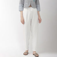 Go Colors White Casual Pants