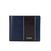 Da Milano Blue and Brown Frenzy Leather Mens Wallet