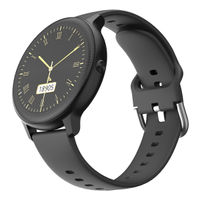Ambrane FitShot Sphere Smartwatch with 7 Days Battery IP68 Water Resistant (Raven Black)