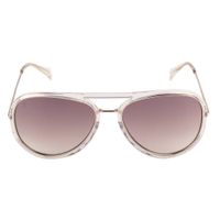 Xpres Grey Gradient Color Sunglasses Aviator Shape Full Rim Black Frame