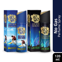 Set Wet Bali Bliss & Las Vegas Perfume Body Spray for Men - Pack of 2