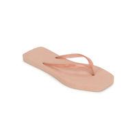Truffle Collection Beige Eva Flip Flops With Square Front