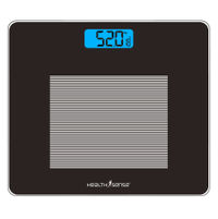 HealthSense Dura-Glass Black Personal Scale (PS115)