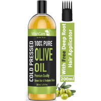 WishCare 100% Pure Cold Pressed Olive Oil for Healthy Hair and Glowing Skin