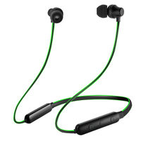 pTron Intunes Lite Bt5.0 Deep Bass Wireless Headphones, Hd Mic & Voice Assistance (Black & Green)