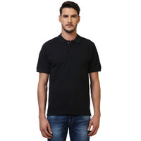 ColorPlus Black Plain T-Shirt