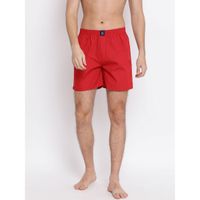 CRIMSOUNE CLUB Men's Red Printed Boxer Red Red