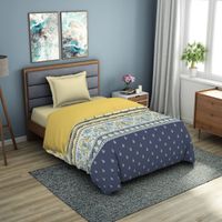 Spaces Geostance 144 Tc Yellow Abstract Cotton 1 Single Quilt (3)