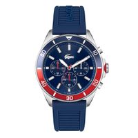 Lacoste Watches Tiebreaker 2011154 Chronograph Blue Dial Watch For Men