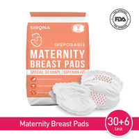 Sirona Super Soft Premium Disposable Maternity Breast Pads (36 Pads)