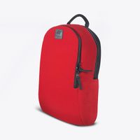 BadgePack Designs Sawyer 3 Backpack Red Bag with 5 Printed Badges