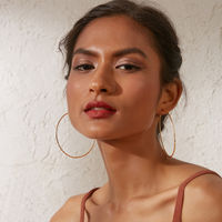Pipa Bella by Nykaa Fashion Gold Minimal Solid Hoops