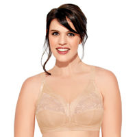 Enamor A014 M-Frame Contouring Full Support Bra - Supima Cotton Non-Padded Wirefree - Skin
