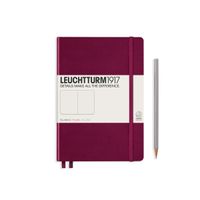 Leuchtturm1917 Medium A5-Size Hard Cover Notebook (Plain) - Port Red