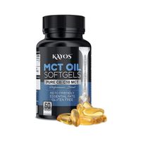 Kayos Mct Oil Softgel Capsules 1000 Mg Keto Diet Supplement For Weight Loss Gut Health And Energy