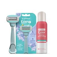 LetsShave Evior 6 Trial Kit for Sensitive Skin ( Handle + Blade + Whipped Shave Cream)