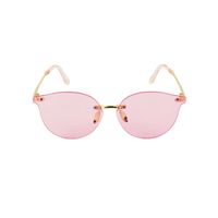 Floyd Golden Frame Pink Lense Fashion Sunglasses (18001_Gold_Pink)
