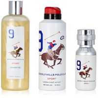 Beverly Hills Polo Club Mens Deodorant- Shower Gel And Eau De Toilette Gift Set